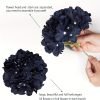 715229b62abb7b0f990a44e8e58543d7-1 Goodsright Decor Elegant Navy Silk Hydrangea Flowers, 6-Pack - Versatile & Realistic, Perfect for Weddings, Parties & Home Decor, Allergy-Free