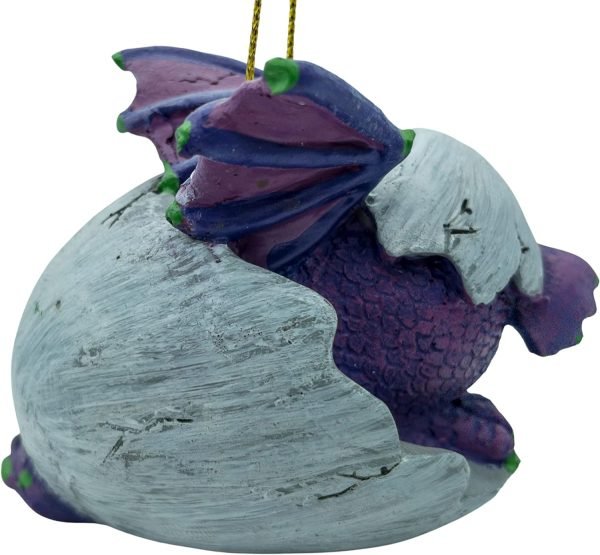 718rZDQQhRL._AC_SL1500 Goodsright Decor Purple Baby Dragon Hatching from Egg Christmas Tree Ornament