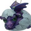 71YQOQTCcRL._AC_SL1500 Goodsright Decor Purple Baby Dragon Hatching from Egg Christmas Tree Ornament