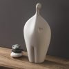 71cYly31JsL._AC_SL1500 Goodsright Decor White Ceramic Sculpture - Home Decor Statue for Serenity, Modern Art Table Top Decoration - Aesthetic Figures Ornaments for Living Room, Bedroom, Office, Shelf, Abstract Style Gifts