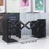 71g9i_s834L._AC_SL1500 Goodsright Decor Adjustable Bookends, 19 inches 2 Dividers Heavy Duty Metal Book Holders, Book Storage Rack, Desk Organizer Magazine File Holder for Office, School, Bookstore and Home, Black