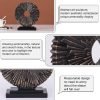 71hNI0gGEdL._AC_SL1500 Goodsright Decor Black and Gold Home Decor Sculpture, Above Kitchen Cabinet Decor Aesthetic, Living Room Decor Round Statue Medallion, Center Pieces Decoration for Table - Ideal, Bedroom, Office Desktop Decor