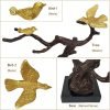 Goodsright Decor Sculptures Home Decor,Abstract Art Figurines, Centerpiece Table Decorations,Resin Tree Bird Statues with Stone Base,Modern Shelf Accents for Living Room Bedroom Office Desk
