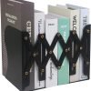 71lfBnY-AIL._AC_SL1500 Goodsright Decor Adjustable Bookends, 19 inches 2 Dividers Heavy Duty Metal Book Holders, Book Storage Rack, Desk Organizer Magazine File Holder for Office, School, Bookstore and Home, Black