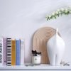 71lkMmITMyL._AC_SL1500 Goodsright Decor White Ceramic Sculpture - Home Decor Statue for Serenity, Modern Art Table Top Decoration - Aesthetic Figures Ornaments for Living Room, Bedroom, Office, Shelf, Abstract Style Gifts