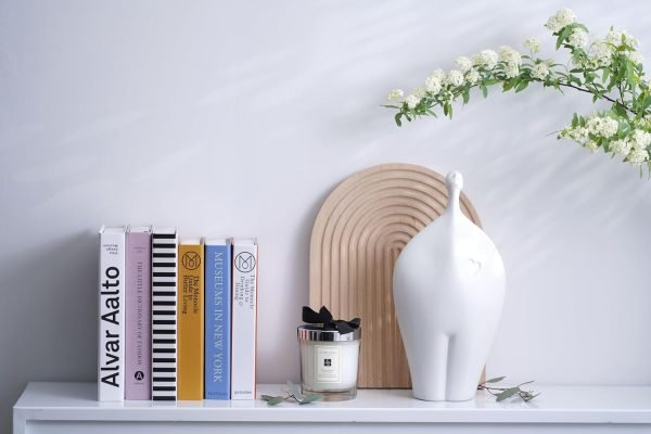 71lkMmITMyL._AC_SL1500 Goodsright Decor White Ceramic Sculpture - Home Decor Statue for Serenity, Modern Art Table Top Decoration - Aesthetic Figures Ornaments for Living Room, Bedroom, Office, Shelf, Abstract Style Gifts
