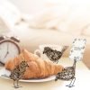 Goodsright Decor Set of 3 Handmade Bird Statue Home Decor,Metal Bird Figurine Rustic Table Decor, Hanging Metal Bird Decor Woven with Brown Natural Rattan for Home Decoration Memo Holder
