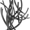 Goodsright Decor 79 Metal Abstract Decorative Sculpture Home Decor Statue with Marble Base, Accent Figurine 17" x 7" x 24", Gray