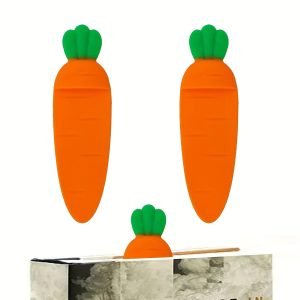 Goodsright Decor 1pc Cute Carrot Bookmarks For Book Lovers Silicone Carrot Bookmarks Gifts For Women Men Girls And Boys
