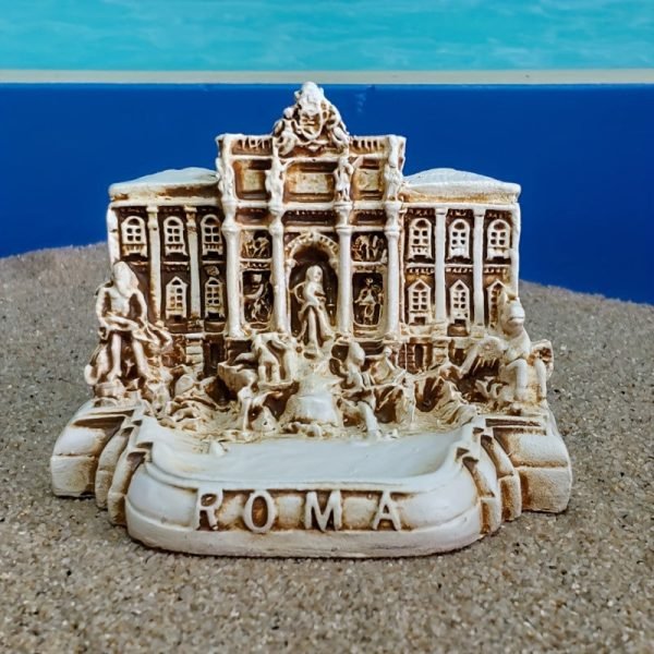 Goodsright Decor 1pc, Resin Miniature Trevi Fountain, Roman Church Sculpture, Rome Italy Sand Tray, Psychological Sandplay