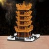 Goodsright Decor 980pcs Building Blocks, Exquisite Yellow Crane Tower Building Blocks, Building Puzzle Toy, Three-dimensional Puzzle