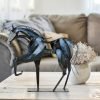 Goodsright Decor Handmade Horse Statue - Unique Rustic Decor for Office & Home - Hand-Painted Metal Sculpture - Perfect Handicraft Gift for Horse Lovers (Blue)