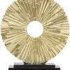 81-J-lSvu4L._AC_SL1500 Goodsright Decor Black and Gold Home Decor Sculpture, Above Kitchen Cabinet Decor Aesthetic, Living Room Decor Round Statue Medallion, Center Pieces Decoration for Table - Ideal, Bedroom, Office Desktop Decor