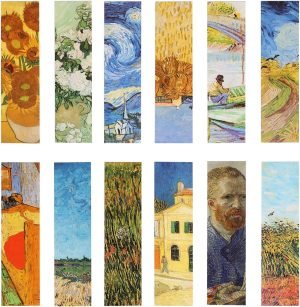 Goodsright Decor Van Gogh Oil Painting Bookmarks for Women Men Kids Boys Girls Children Teens, 30PCS