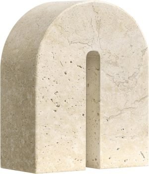 Goodsright Decor Natural Marble Decorative Sculpture - Sleek & Modern Ornament Design for Home Decor - Versatile Living Room, Bathroom, and Kitchen Ornaments