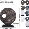81LuAAIaF0L._AC_SL1500 Goodsright Decor Black and Gold Home Decor Sculpture, Above Kitchen Cabinet Decor Aesthetic, Living Room Decor Round Statue Medallion, Center Pieces Decoration for Table - Ideal, Bedroom, Office Desktop Decor