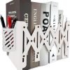 81RViKySSeL._AC_SL1500 Goodsright Decor Adjustable Bookends, 19 inches 2 Dividers Heavy Duty Metal Book Holders, Book Storage Rack, Desk Organizer Magazine File Holder for Office, School, Bookstore and Home, Black