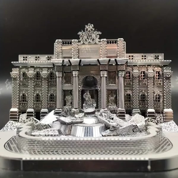 Goodsright Decor Rome Wishing Pool - Premium Full Metal 3D Stereoscopic Puzzle, Challenging DIY Assembly Kit for Adults, Intricately Detailed Alloy Collectible Model, A Stunning Decorative Showpiece