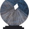 81gUqR_xFML._AC_SL1500 Goodsright Decor Black and Gold Home Decor Sculpture, Above Kitchen Cabinet Decor Aesthetic, Living Room Decor Round Statue Medallion, Center Pieces Decoration for Table - Ideal, Bedroom, Office Desktop Decor