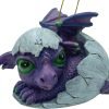 81s6T-RgBsL._AC_SL1500 Goodsright Decor Purple Baby Dragon Hatching from Egg Christmas Tree Ornament