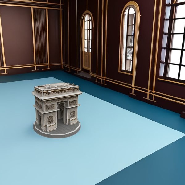 Goodsright Decor DIY 3D Arc de Triomphe Diorama Kit for Adults - Creative Paper Craft Home Decor, Collectible Olympic & Travel Souvenir, Ideal for Birthday, Graduation, Valentine's & Father's Day Gift