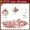 Goodsright Decor 40-Piece Christmas Decoration Set - Vibrant Balls, Ice Cones, and Snowflake Pendants for Magical Tree Display and Holiday Party Decor - Exclusively Designed for the Festive Season