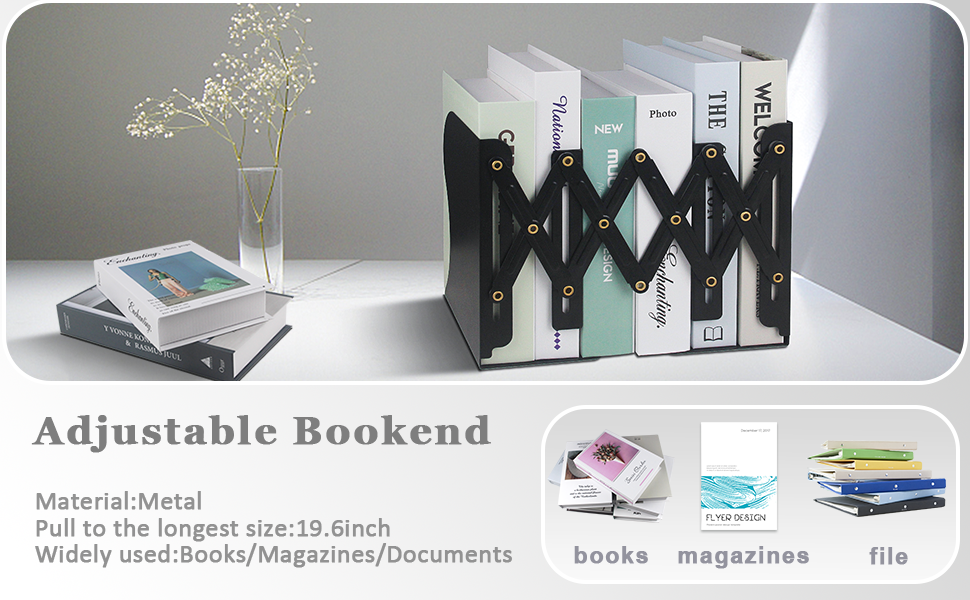Adjustable Bookends
