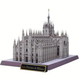 Goodsright Decor 10 Inch Exquisite Milan Cathedral Paper Model - Large Scale, Handcrafted, DIY 3D Stereoscopic Scene Assembly with Unique Art Style Decoration - Authentic Italian Design, World Famous Landmark Reproduction, Perfect for Homework or Educational Projects
