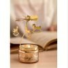 Goodsright Decor 1pc Dreamy Rotating Candlestick, Rotating Carousel, Relief Bottle Configuration, Aromatherapy Candle Combination, Romantic Atmosphere Decoration, Aromatherapy Accessories Decoration