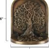 91p81VSGgeL._AC_SL1500 Goodsright Decor Tree of Life Bookends Set, Antique Brass Tree Book Ends, 2 Decorative Bookends for Shelves or Bookcase, Cast Iron Bookends, Stylish Brass Bookends, Non-Skid Anti-Slip Heavy Bookends, Home D??cor Gift