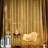 Goodsright Decor 1pc Warm White Curtain Light - 300 LED String for Windows, Cozy Illumination for Wedding & Christmas Decor