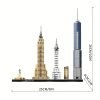 Goodsright Decor Creative Skyline Collectible Model Brick, New York City Trade Center Landmark Building Block Toys, Gifts, Home Decor