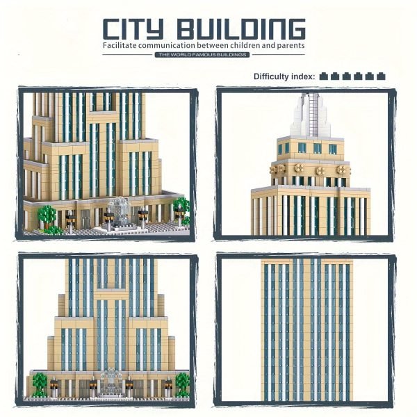 Goodsright Decor "Majestic Tower" Empire State Building Micro Blocks Set - 3819 Piece Architectural Model, Perfect For Home Decor & Birthday Gifts, Ages 14+