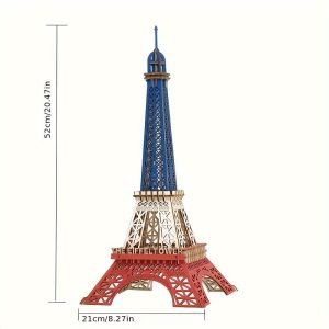 Goodsright Decor 3D Eiffel Tower Puzzle, Assembly Model, Handmade Activity Toy, Holiday Creative Gift, Simulation Wooden Assembly Model