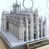 Goodsright Decor 10 Inch Exquisite Milan Cathedral Paper Model - Large Scale, Handcrafted, DIY 3D Stereoscopic Scene Assembly with Unique Art Style Decoration - Authentic Italian Design, World Famous Landmark Reproduction, Perfect for Homework or Educational Projects