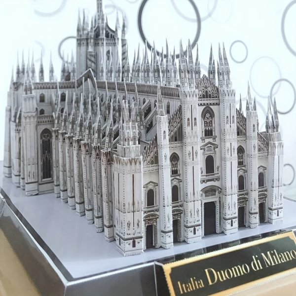 Goodsright Decor 10 Inch Exquisite Milan Cathedral Paper Model - Large Scale, Handcrafted, DIY 3D Stereoscopic Scene Assembly with Unique Art Style Decoration - Authentic Italian Design, World Famous Landmark Reproduction, Perfect for Homework or Educational Projects