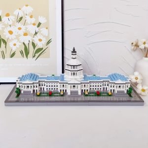 cb0e3338-b141-484c-bcdf-027e07c55bc8-1 Goodsright Decor 3299pcs World Famous Landmark Large Building, Parliament Building Eiffel Tower Block Model, Three-dimensional Assembly Puzzle Toy, Christmas Birthday Gift