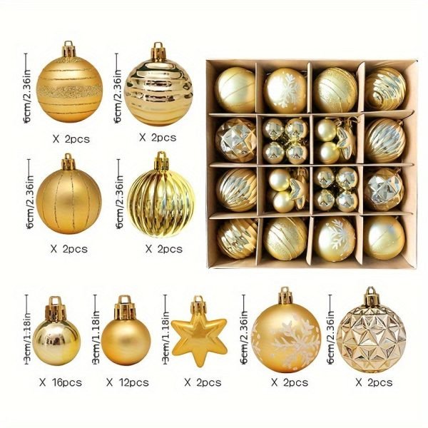 cb4e8b4e-66a1-11ee-b114-0a580a6928a9 Goodsright Decor 42pcs Christmas Balls Gifts Christmas Tree Decorations, Christmas Tree Decoration Sets Red Platinum Pink Blue Christmas Balls Shatterproof Hanging Tree Decorations Large And Small Decorations, Christmas Tree Decorations Holiday Party