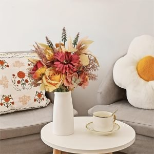 Goodsright Decor 1pc Lifelike Artificial Flowers - Beautifully Arranged Silk Bouquet for Wedding, Home, Kitchen, and Garden Party Decor - Perfect Centerpiece for Special Occasions