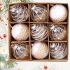 Goodsright Decor 9pcs 3.15inch Christmas Ball Pendant, Pendant, Pendant Decor Ornament, Scene Decor, Room Decor, Home Decor, Window Decor Pendant, Holiday Party Decor
