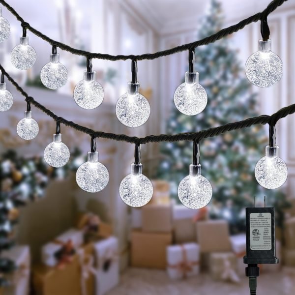 Goodsright Decor 100-Bulb Multi-Color LED String Lights 64ft - Waterproof, Dimmable Globe with Timer, 8 Modes - Perfect for All-Year Festivities