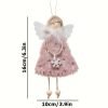 Goodsright Decor 3pcs Delightful Angel Girl Pendant Decor Set - Festive Charm Dolls for Christmas Tree, Home, Office & Party - Uniquely Crafted, Dazzling Scene Accent
