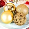 Goodsright Decor 100-Piece Golden Christmas Ornaments - Durable Shatterproof Hanging Baubles for Elegant Christmas Tree Decoration - Perfect for Xmas, Holiday, and Wedding Party Decor