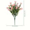 Goodsright Decor 2pc Artificial Flower Bouquets for Home & Wedding Decor, Plastic Indoor Plant Floral Arrangements, Non-Electric Christmas and Easter Decorative Props Without Feathers